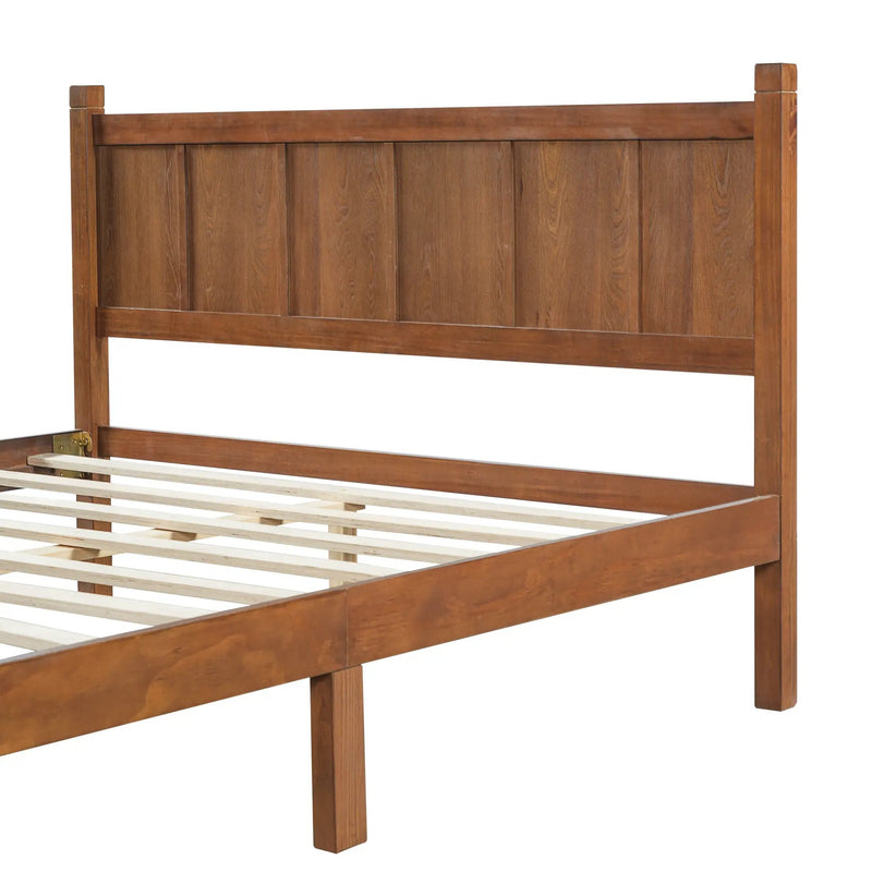Queen Size Flat Panel Bed with Headboard & Footboard by HouseOfZazla