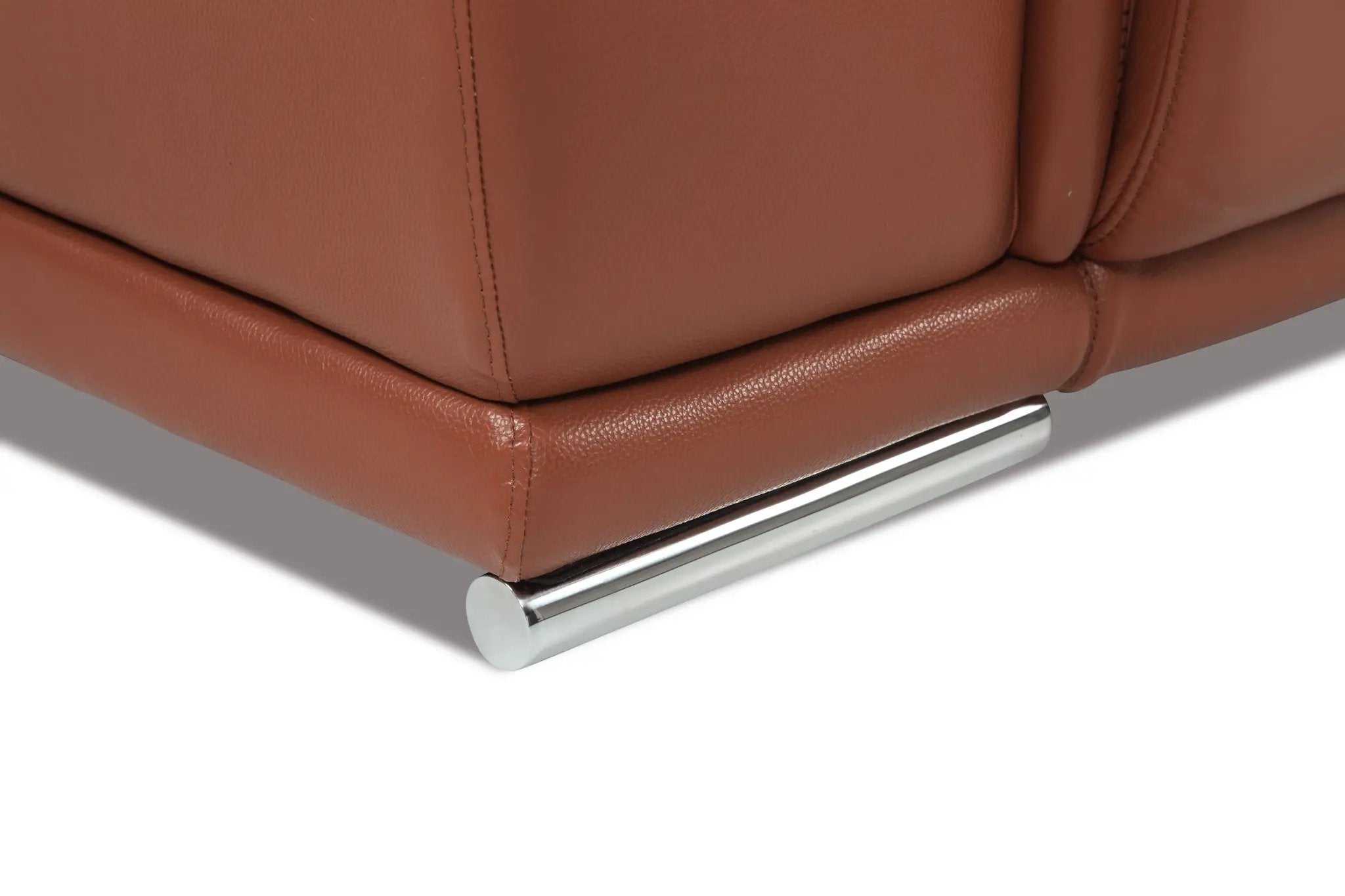 Genuine Italian Leather Power Reclining Sofa by BLAKHOM