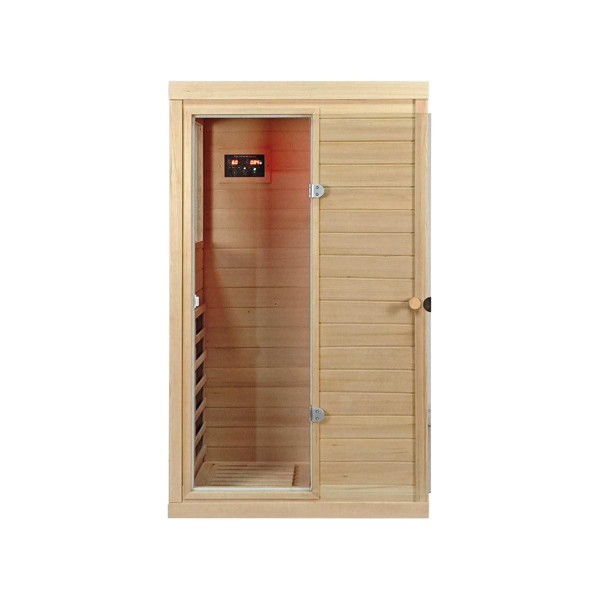 Canadian Hemlock One Person Far Infrared Sauna Room, photo 4 of 6