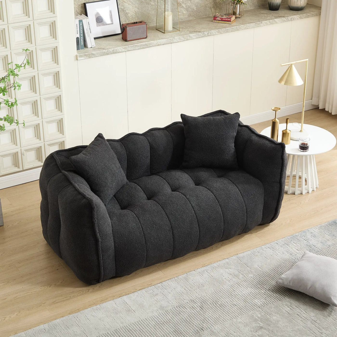 Soft Beanbag Chair with High Resilience Foam Core by HouseOfZazla