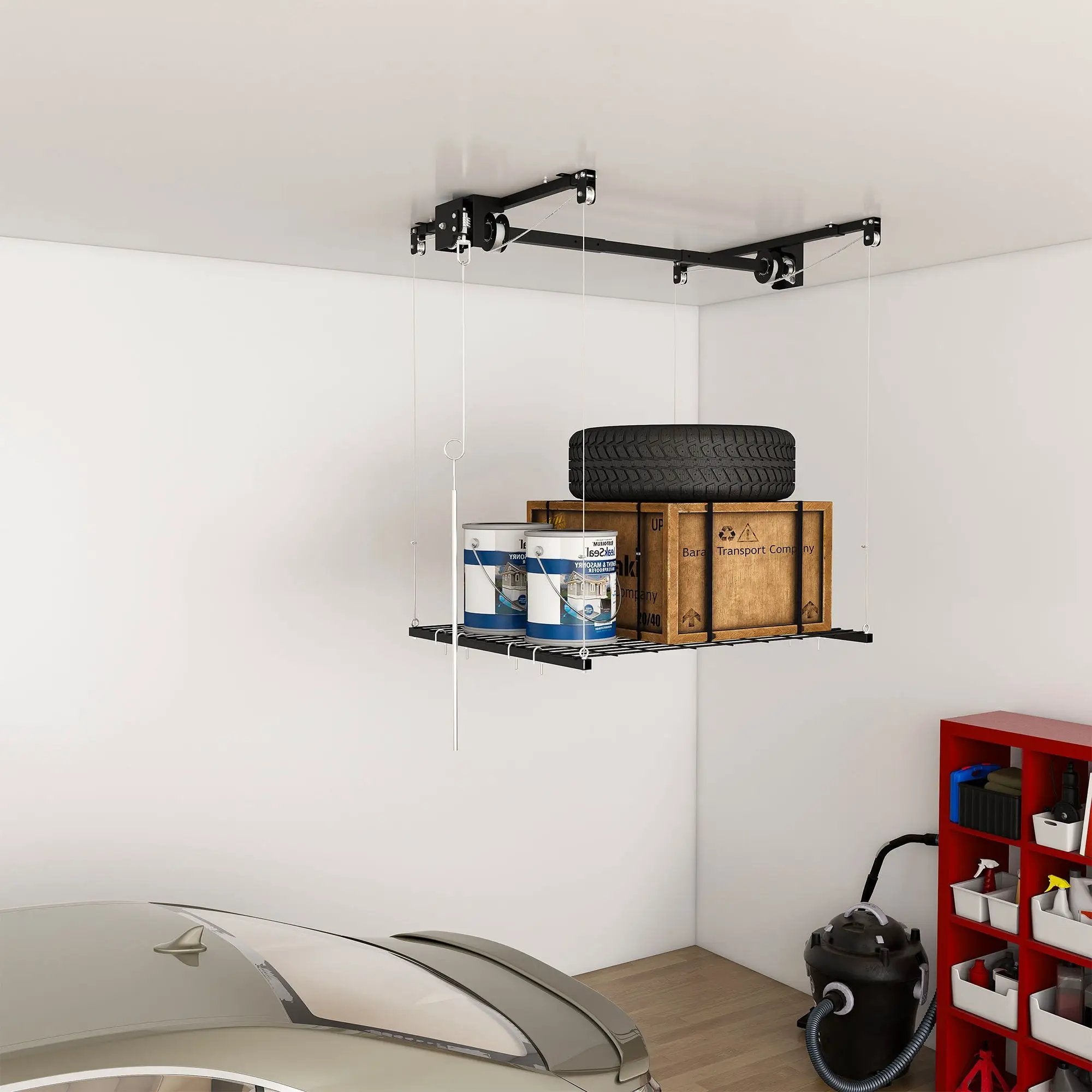Overhead Garage Storage Rack by HouseOfZazla