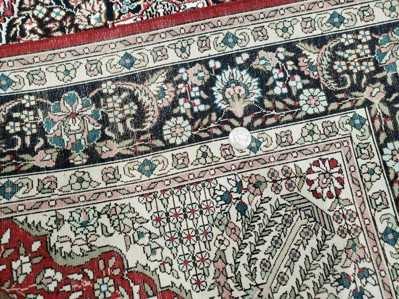 3' X 5' Vintage Fine Handmade India Oriental Kashmir Silk Rug 400 KPSI Wow by Jewel Rugs