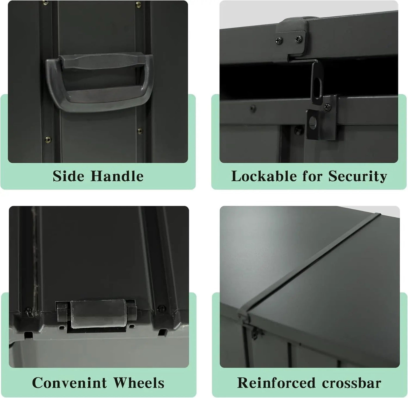 200 Gallon Metal Deck Box with Lockable Lid by HouseOfZazla