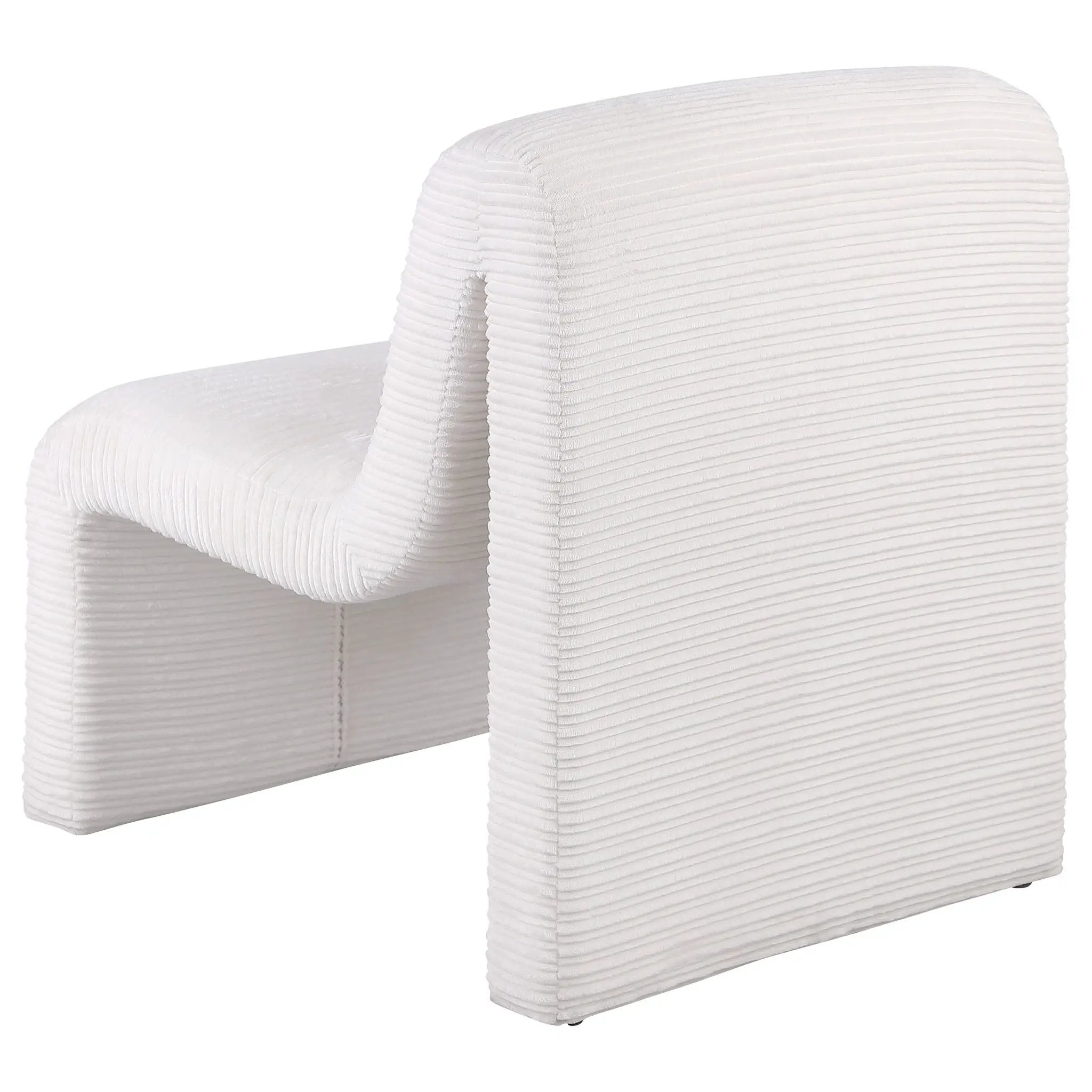 Winne - Curved Armless Accent Chair by HouseOfZazla