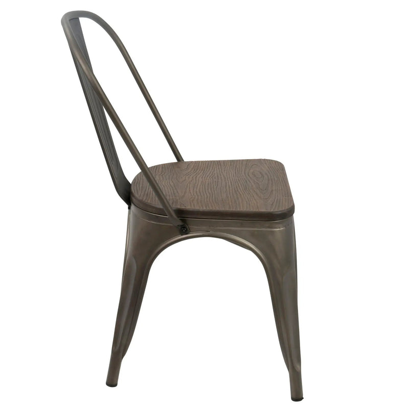 Oregon - IndustrialFarmhouse Stackable Dining Chair (Set of 2) by Unique Piece Furniture