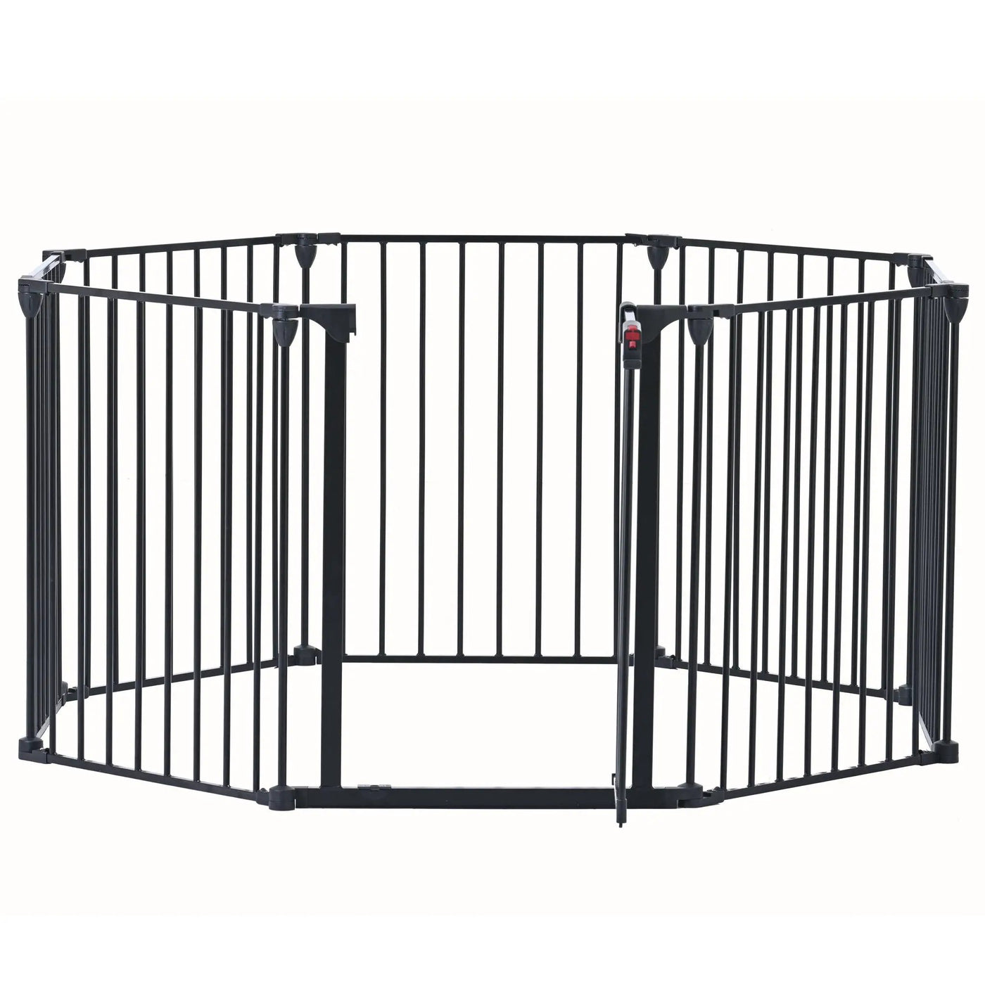 Adjustable Safety Gate Play Yard Metal Doorways Fireplace Fence Christmas Tree Fence Gate For House Stairs Gate Prohibited Area Fence by HouseOfZazla