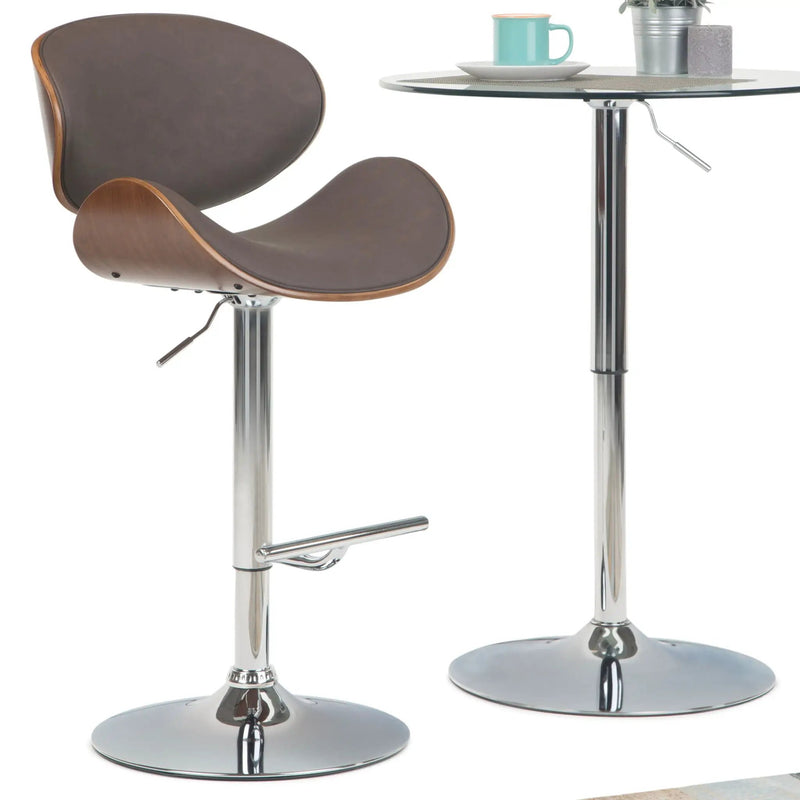 Marana - Multifunctional Handcrafted Bentwood Adjustable Swivel Bar Stool by Unique Piece Furniture