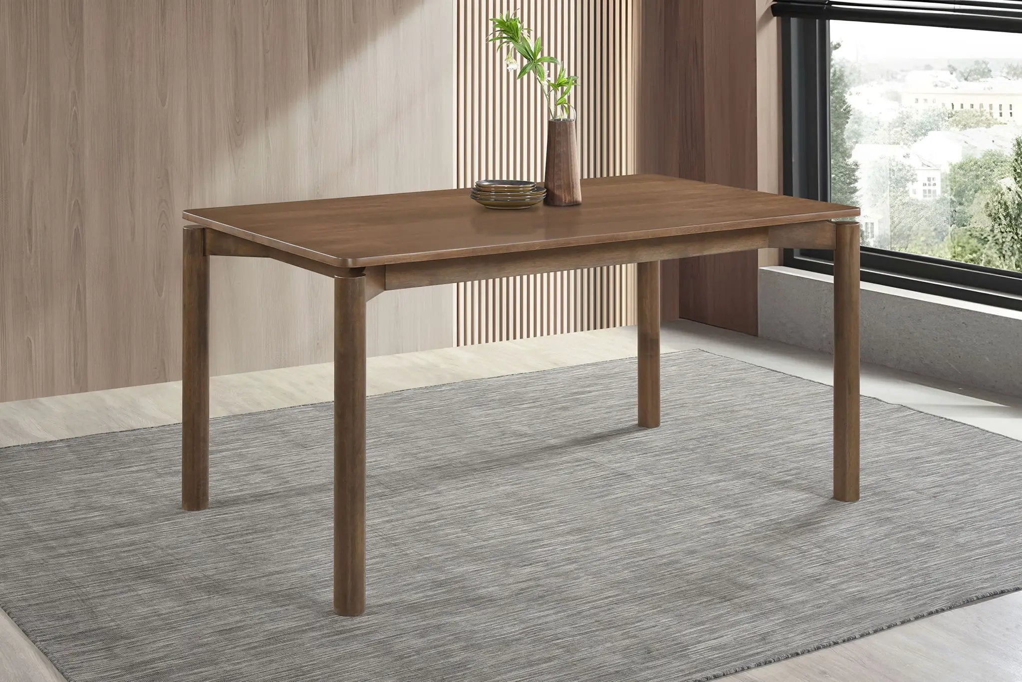 Parkridge 59-inch Rectangular Dining Table Natural Walnut by Unique Piece Furniture