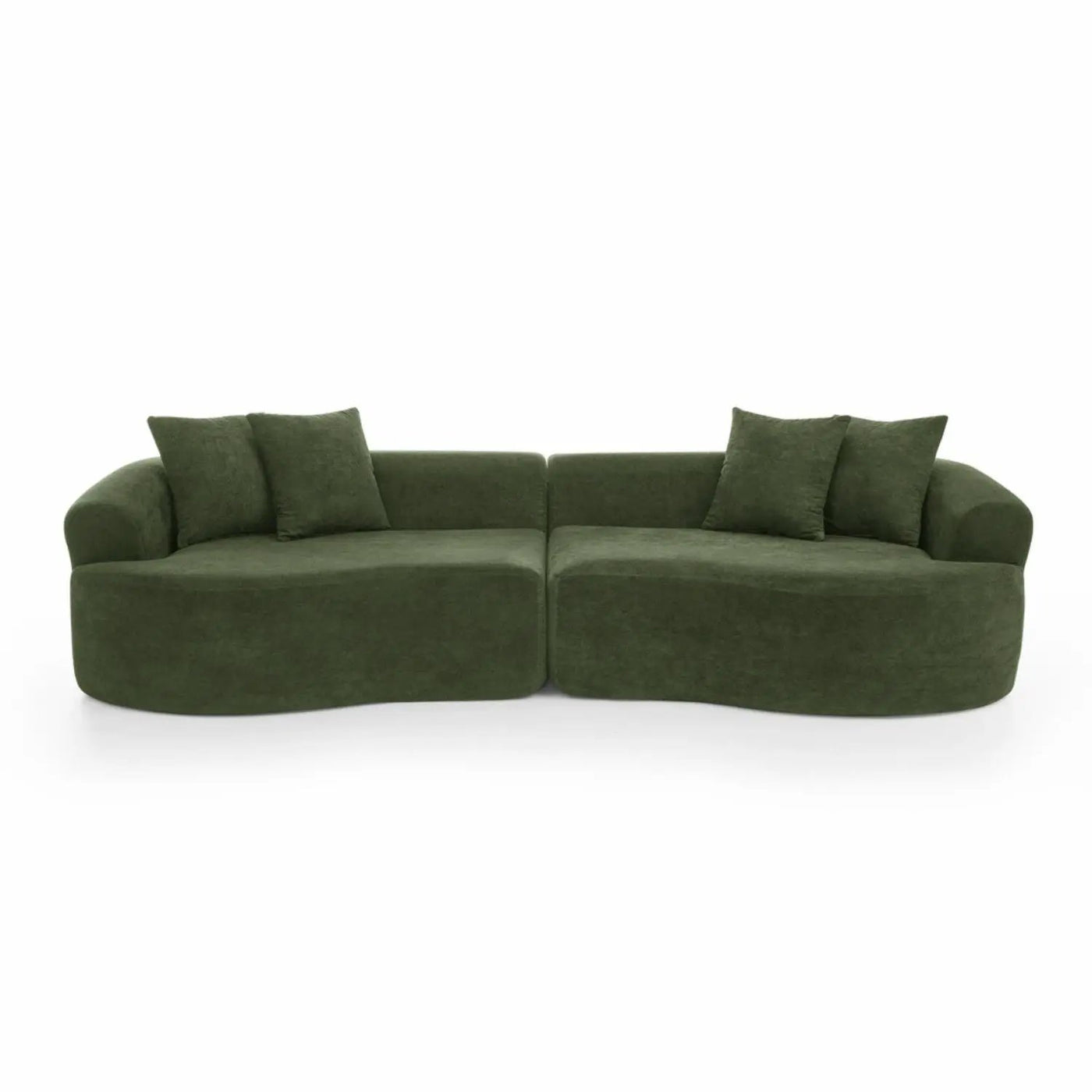 4 Seater Curved Cloud Sectional Sofa by HouseOfZazla