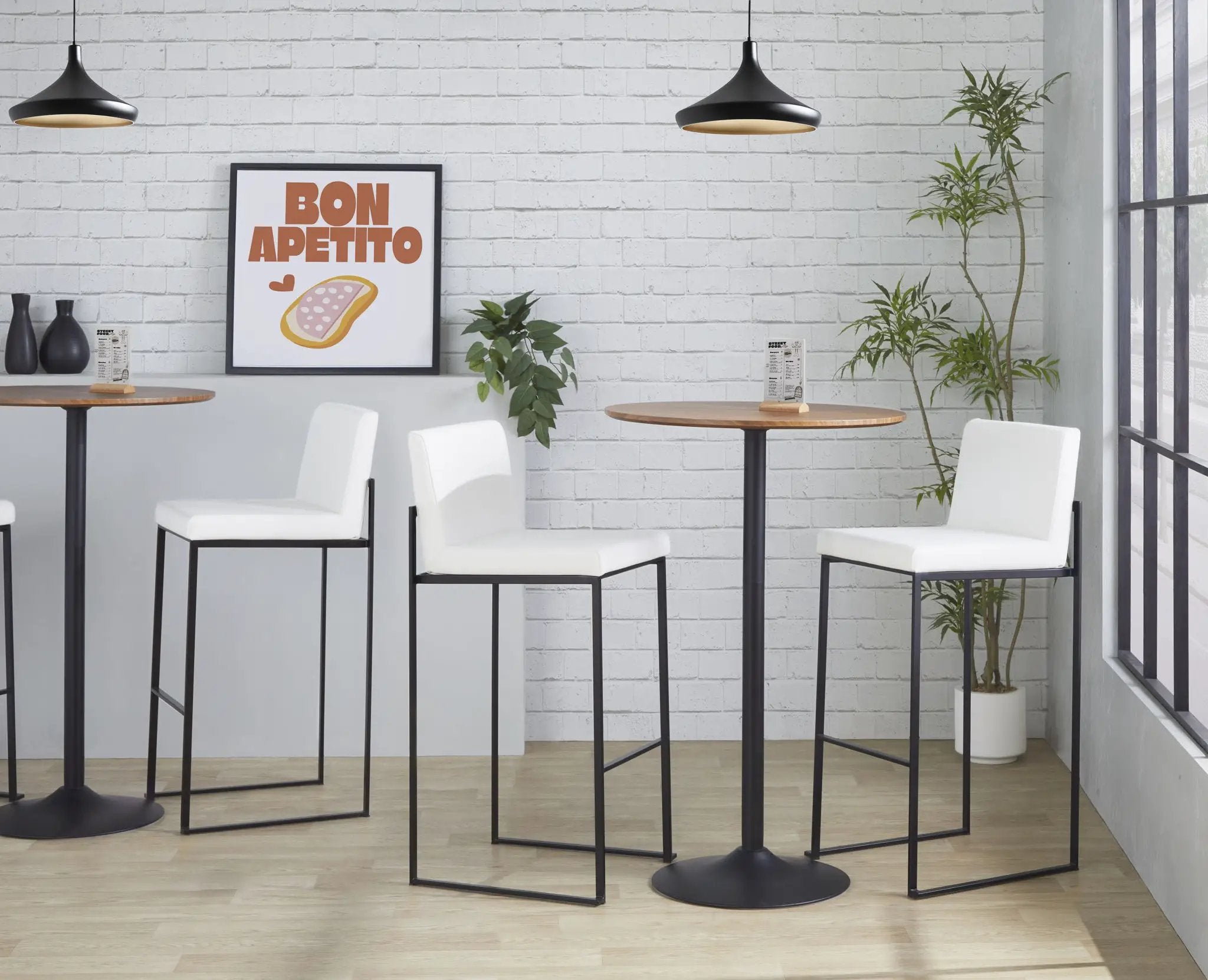 Fuji - Contemporary High Back Barstool Elegant Design by Unique Piece Furniture