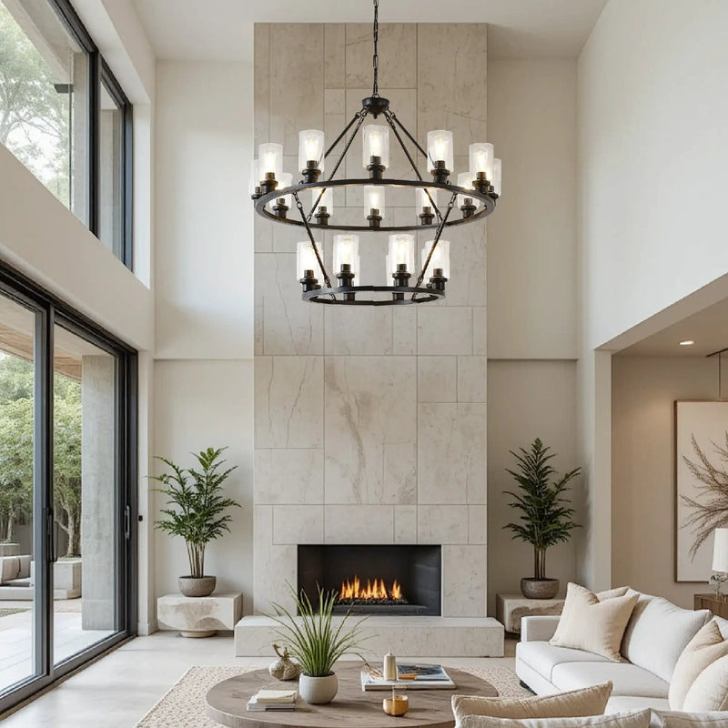 20-Light 2 Tier Chandelier by HouseOfZazla