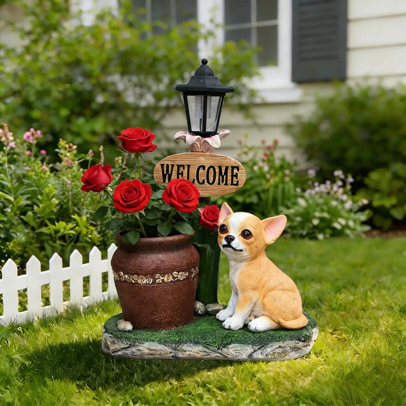 Sitting Corgi Dog Planter Outdoor Decor by HouseOfZazla