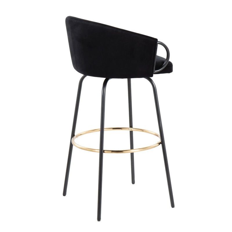 Claire - Contemporary / Glam Barstool With Footrest (Set of 2) by Unique Piece Furniture