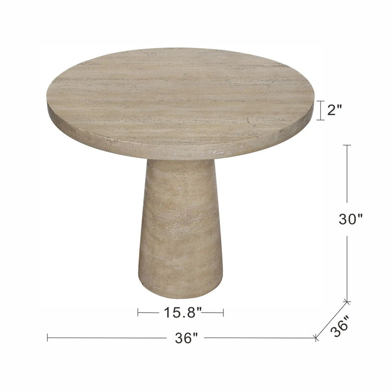 Round Dining Table With Pedestal Base by HouseOfZazla