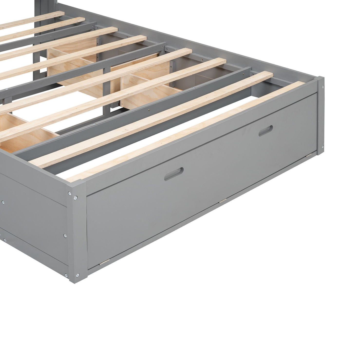 Platform Bed With Storage Headboard, Shoe Rack And 4 Drawers by HouseOfZazla