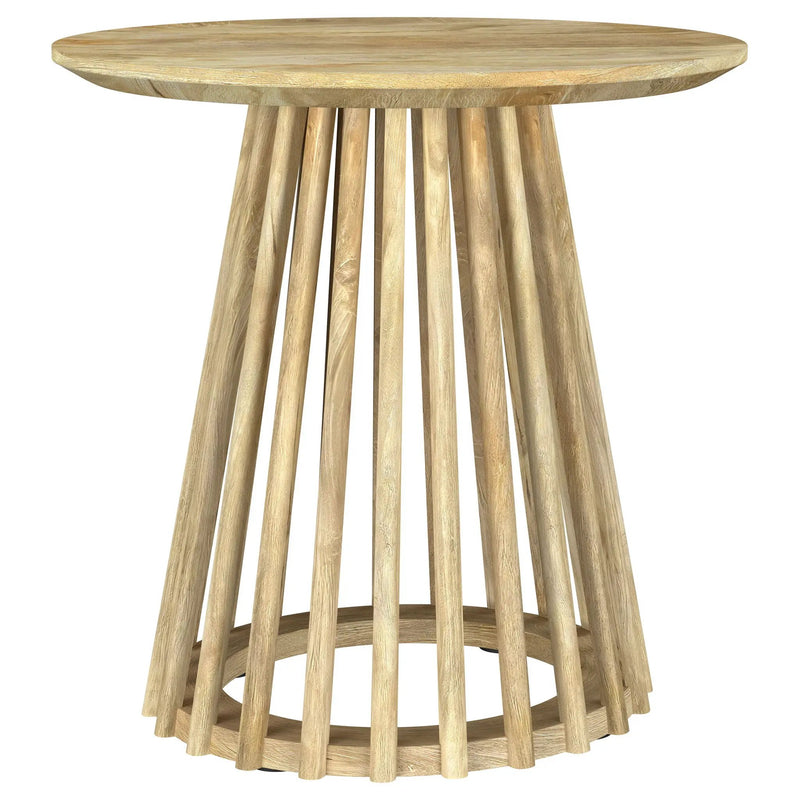 Touhy 3-piece Round Coffee and End Table Set Natural Mango by Unique Piece Furniture