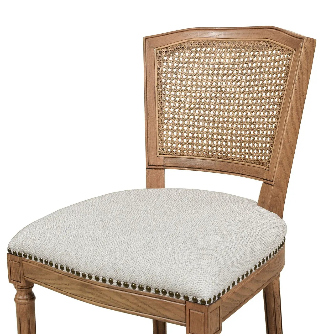 Triomphe - Rattan Wicker High Back Armless Counter Bar Stool by HouseOfZazla