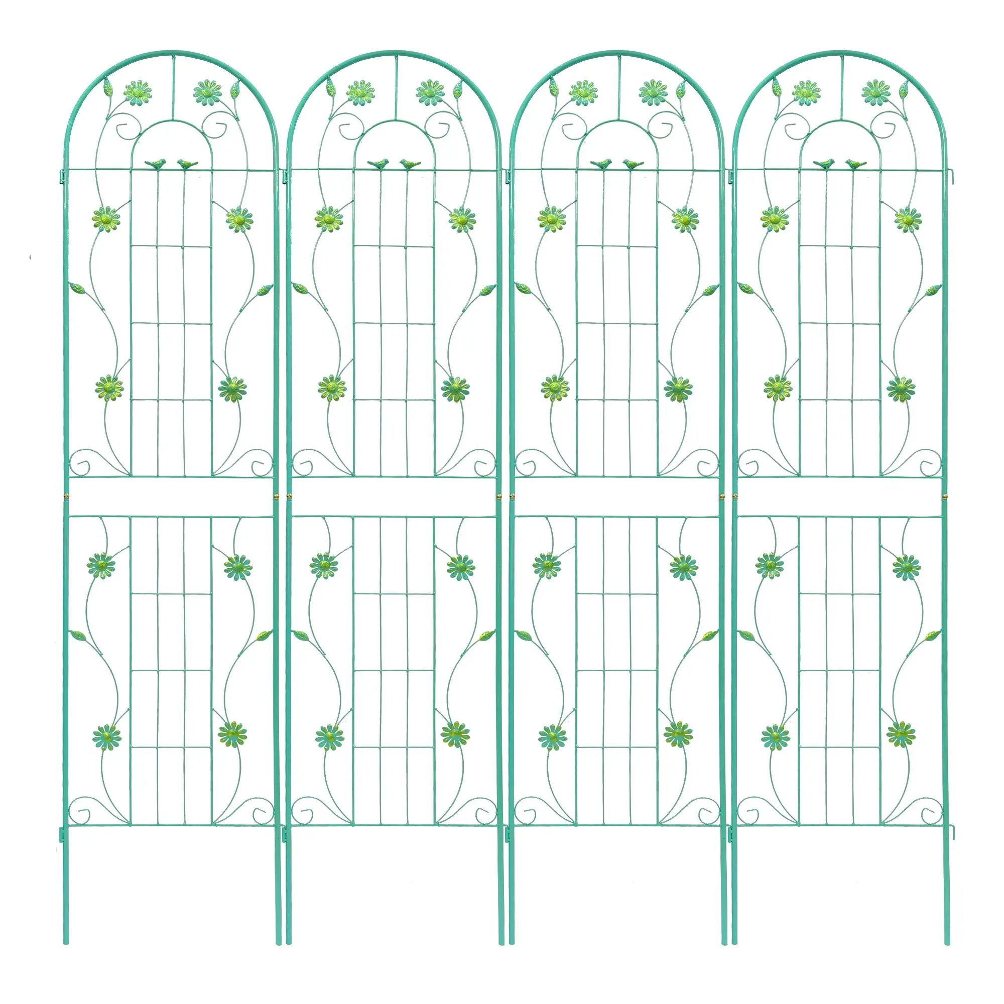 Metal Garden Trellis Rustproof Trellis For Climbing Plant Outdoor Flower Support by HouseOfZazla