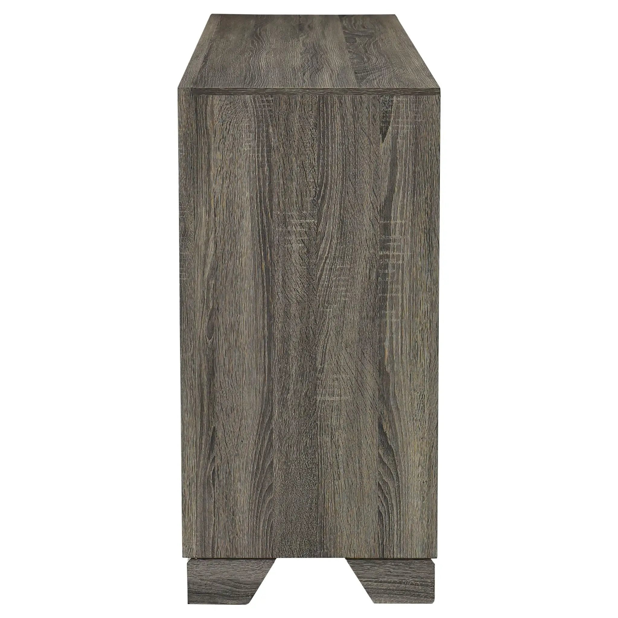 Wright 6-drawer Dresser Cabinet Brown Oak by Unique Piece Furniture
