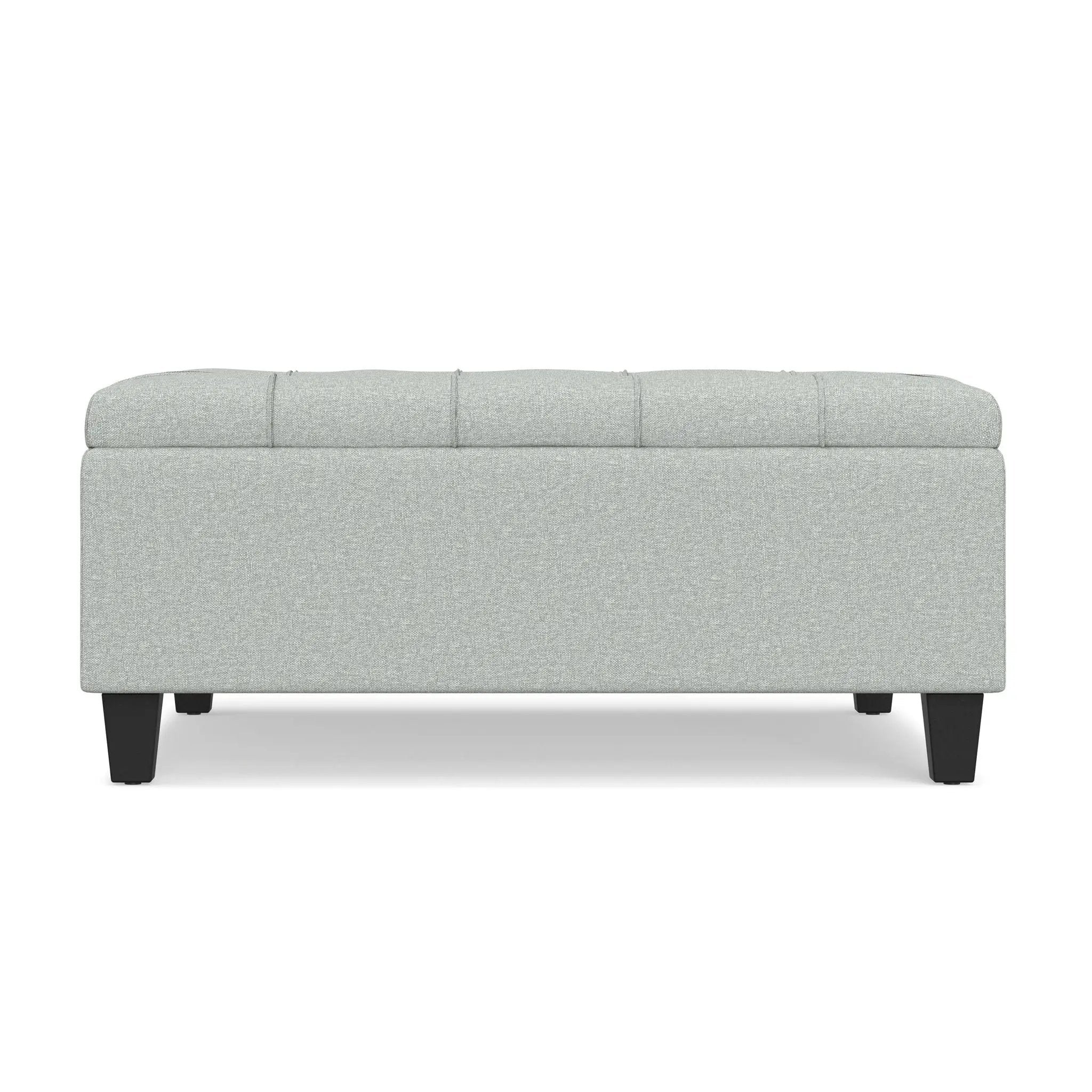 Harrison - Coffee Table Storage Ottoman Lift Top - Stone Gray by HouseOfZazla