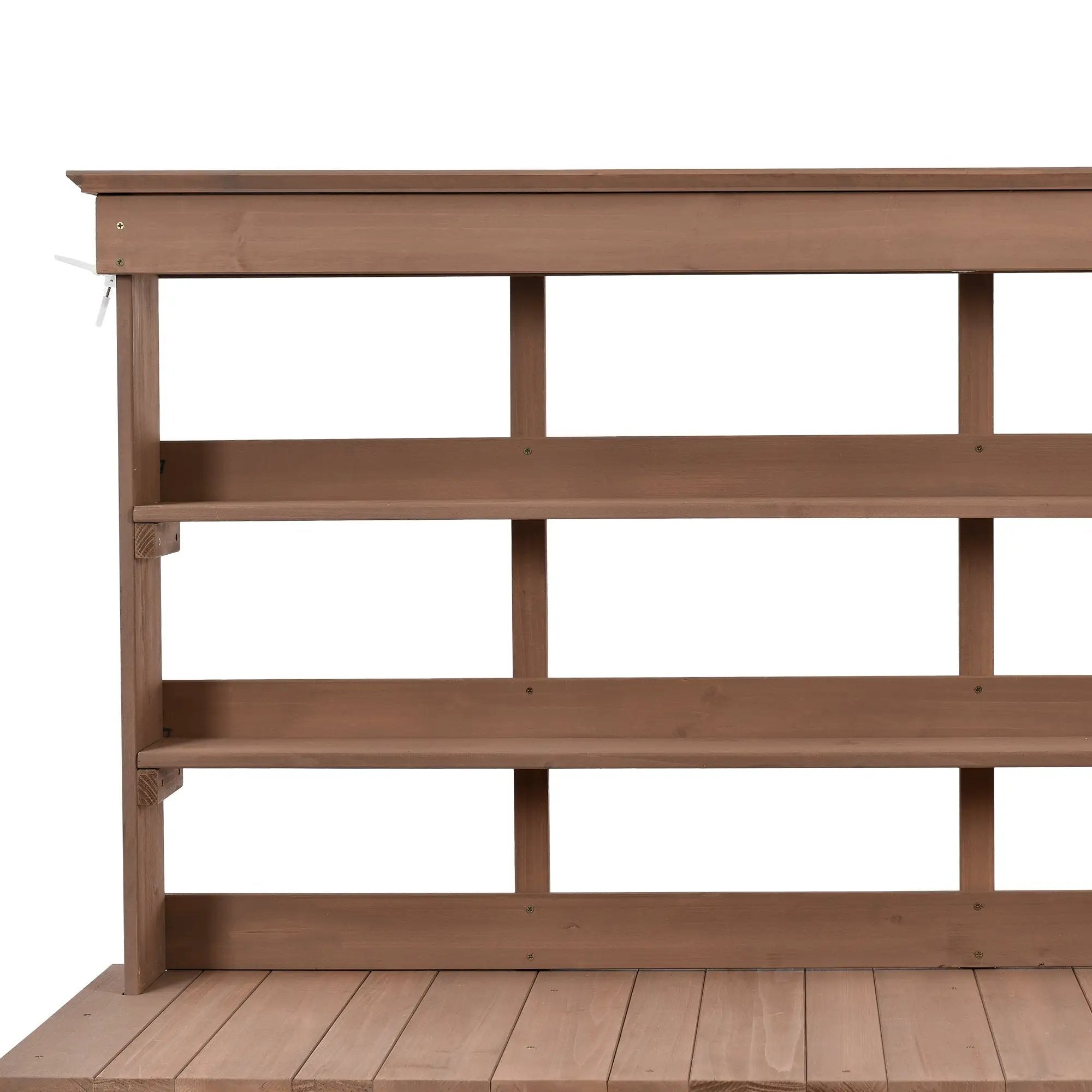 TOPMAX 66" Large Outdoor Farmhouse Wooden Potting Bench Table by HouseOfZazla