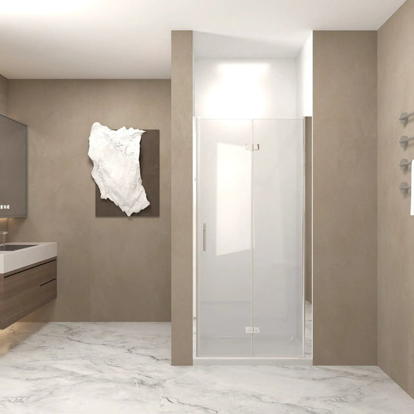 31-30"x 72" Bifold Shower Door, 1/4" (6mm) Tempered Glass