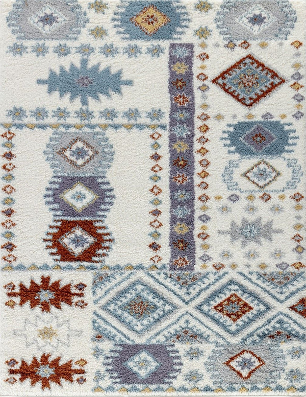 Loft Shag - 7'10" X 9'10" Shaggy Area Rug - Ivory