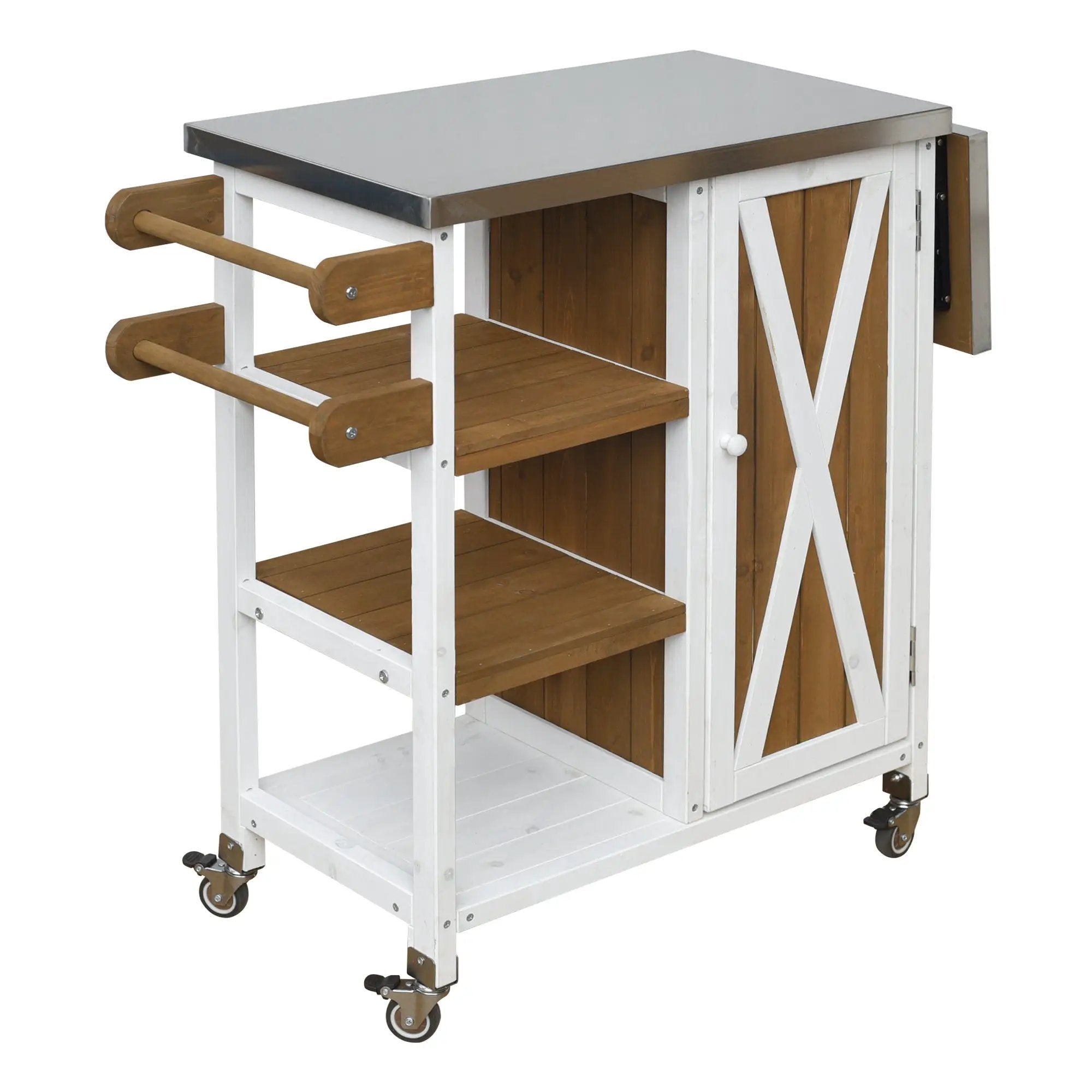 Foldable Outdoor Kitchen Island Patio Prep Station by HouseOfZazla