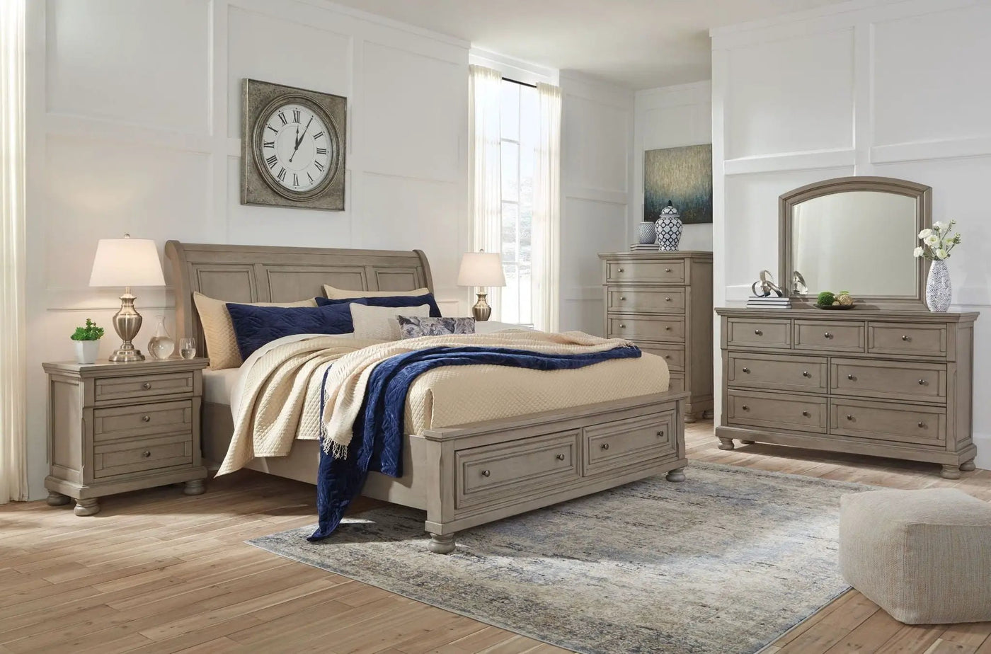 Lettner - Sleigh Bedroom Set by Unique Piece Furniture