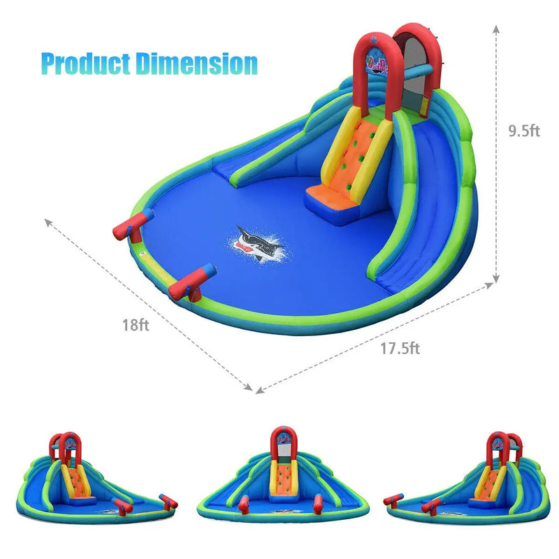 Inflatable Water Slide Bounce House with Mighty Splash Pool by DirectDeals