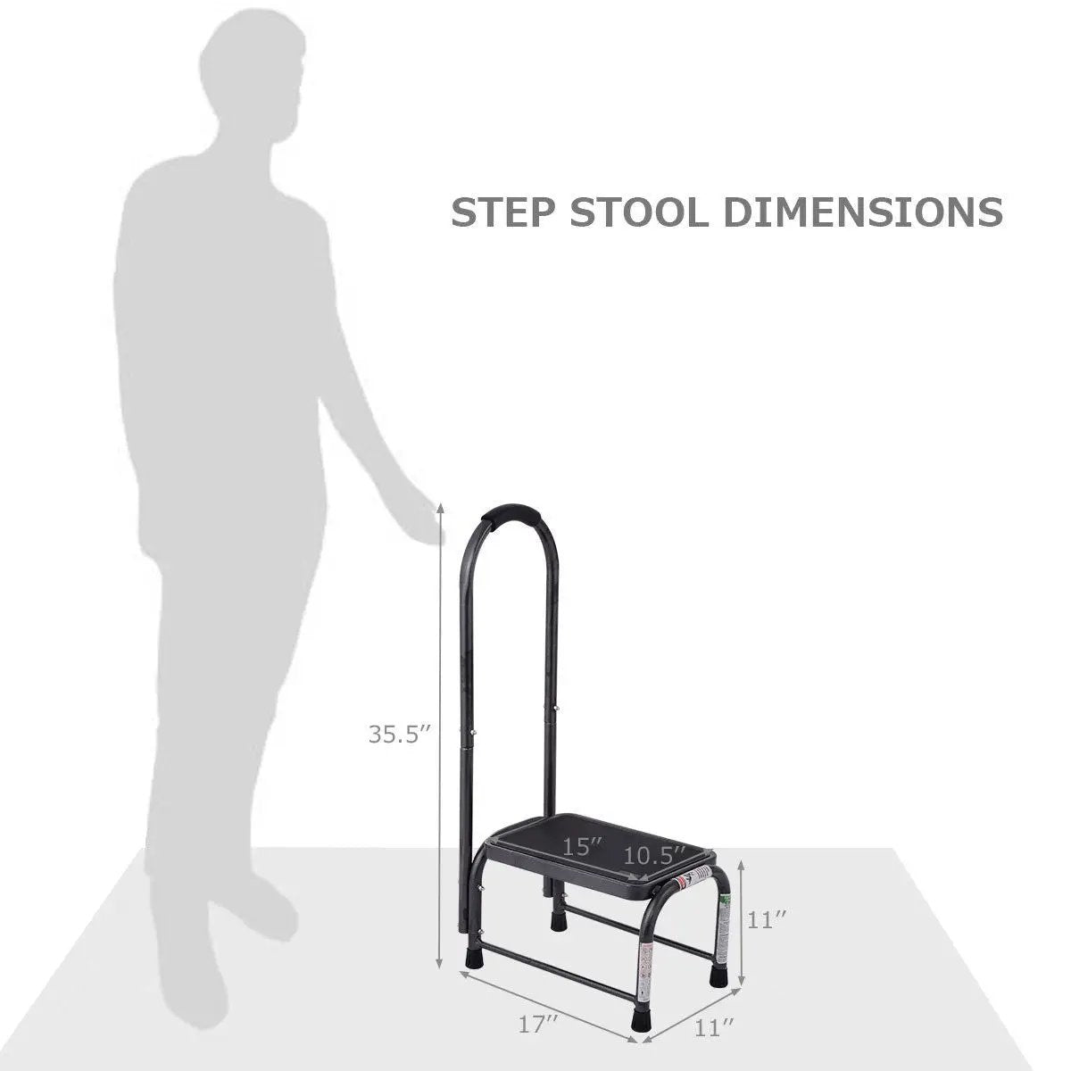 330 lbs Non-Slip Heavy Duty Step Stool by DirectDeals