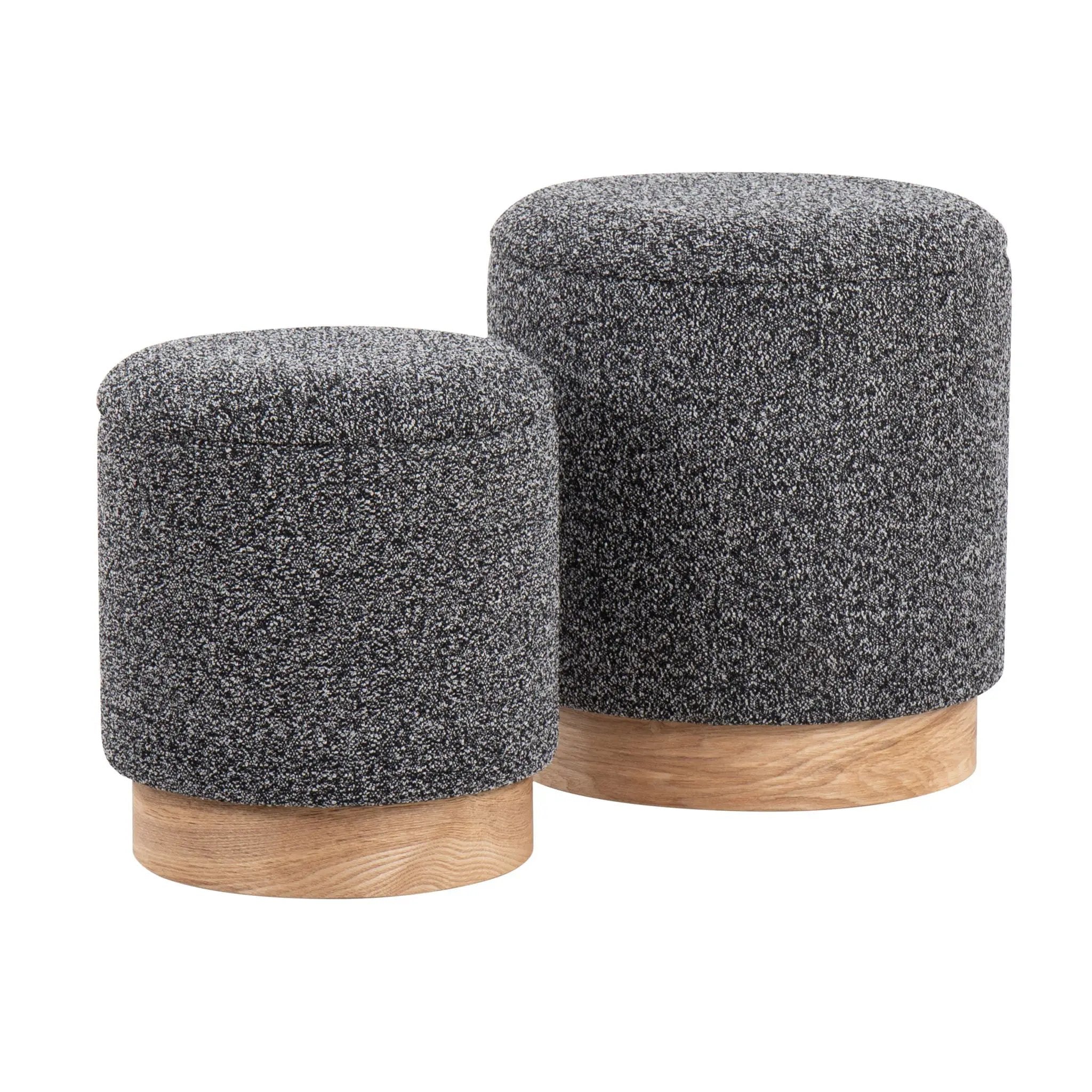 Marla - Contemporary, Nesting Ottoman Set by HouseOfZazla