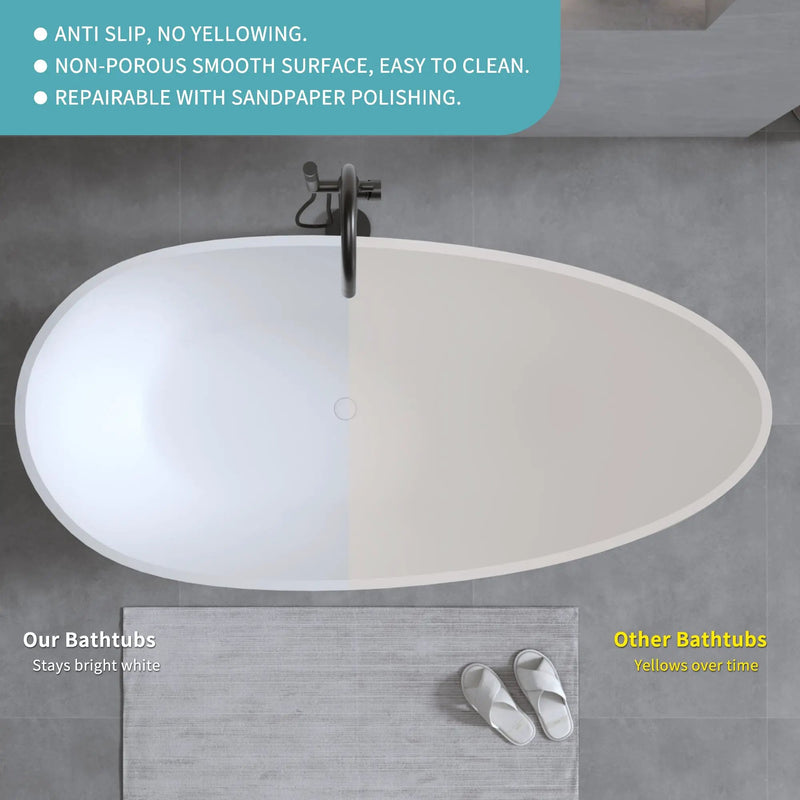 59'' Solid Surface Matte Tub by HouseOfZazla