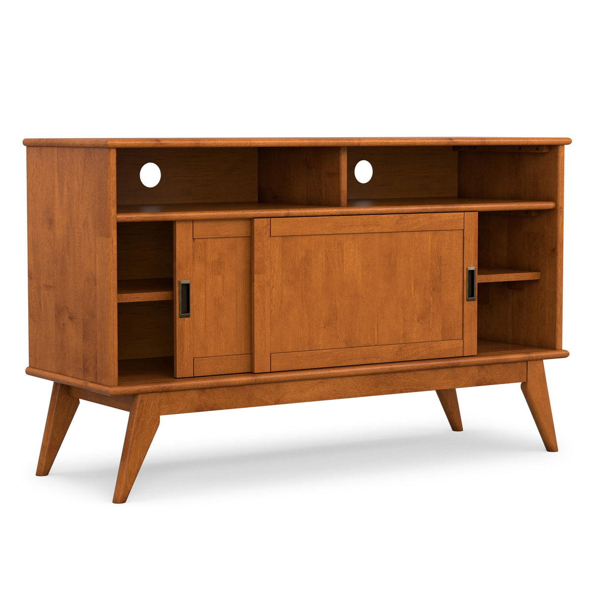 Draper - Handcrafted Mid Century Low TV Media Stand, photo 33 of 40