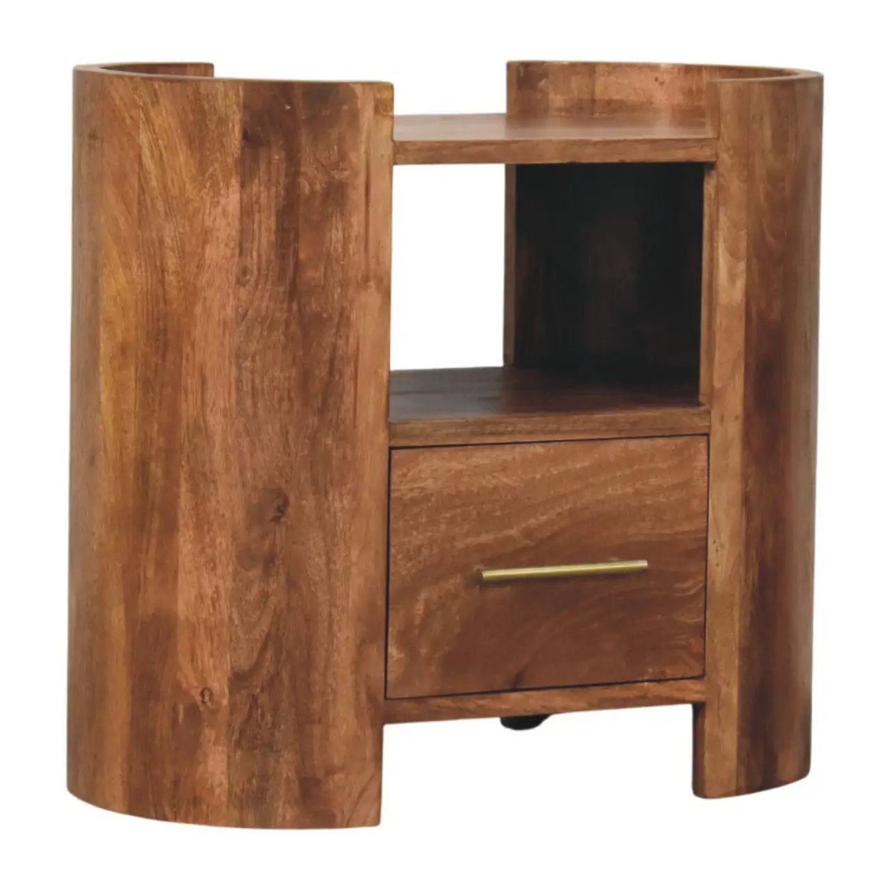 Solid Wood Valencia Sculpted Bedside by HouseOfZazla
