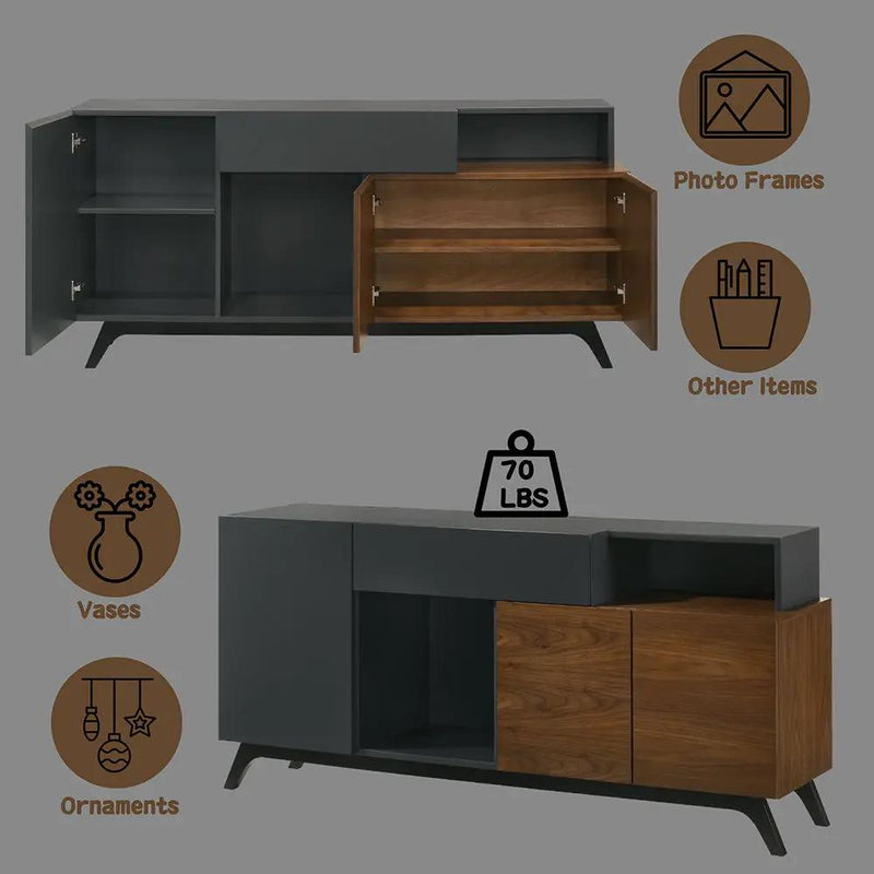 Destin - Server - Walnut by Unique Piece Furniture