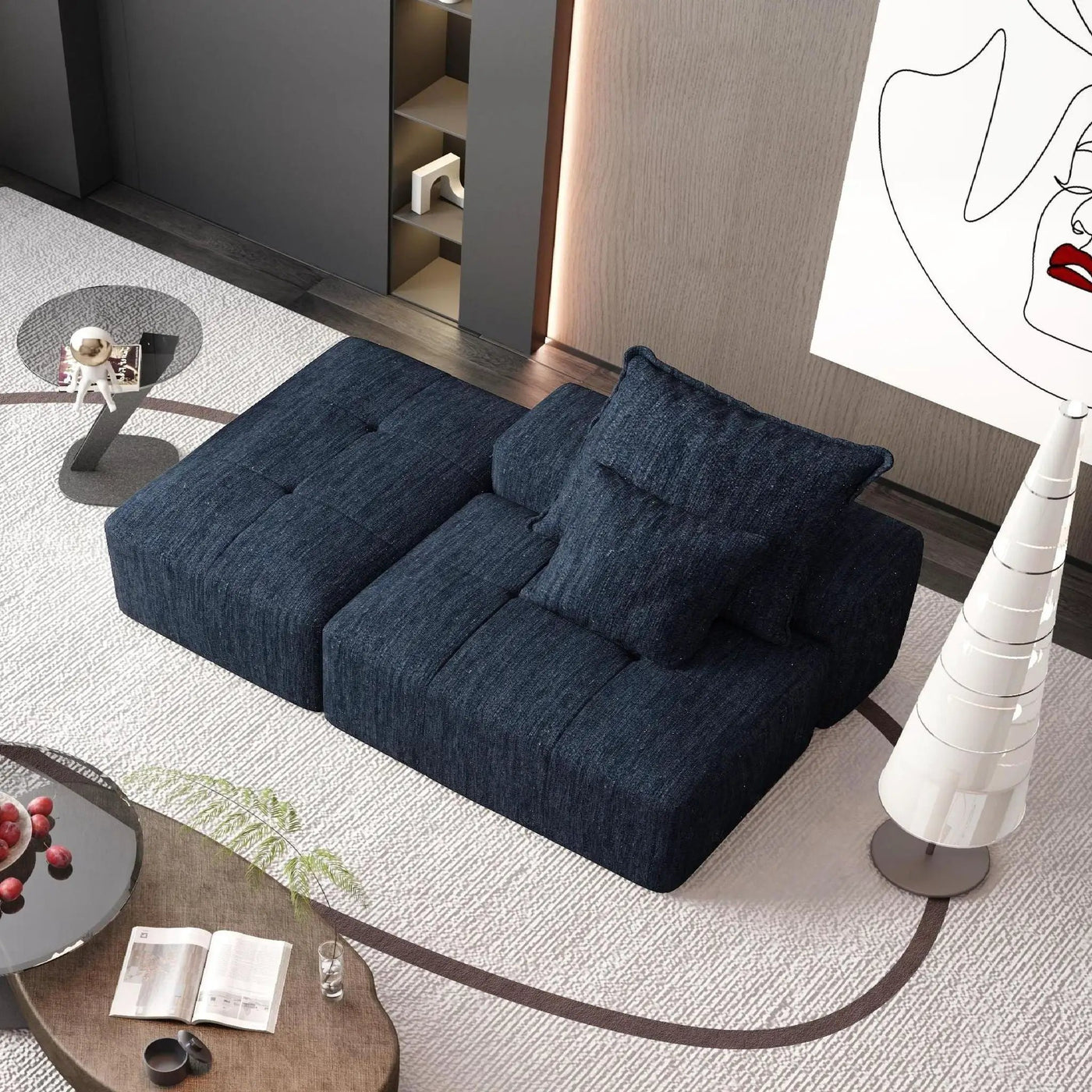 Modern Oversized Modular Sectional Sofa by HouseOfZazla