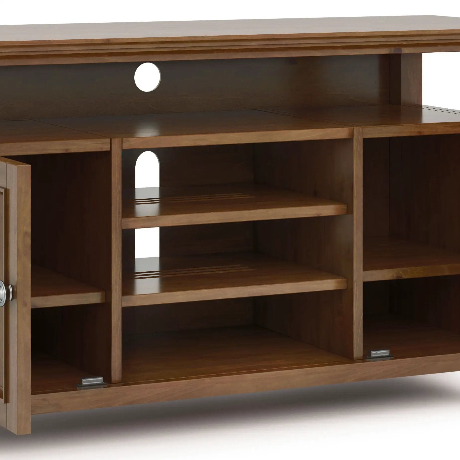 Amherst - TV Media Stand - Medium Saddle Brown by Unique Piece Furniture