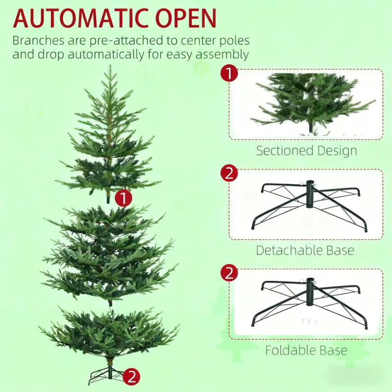 Nordic Pine Hinged Christmas Tree by HouseOfZazla