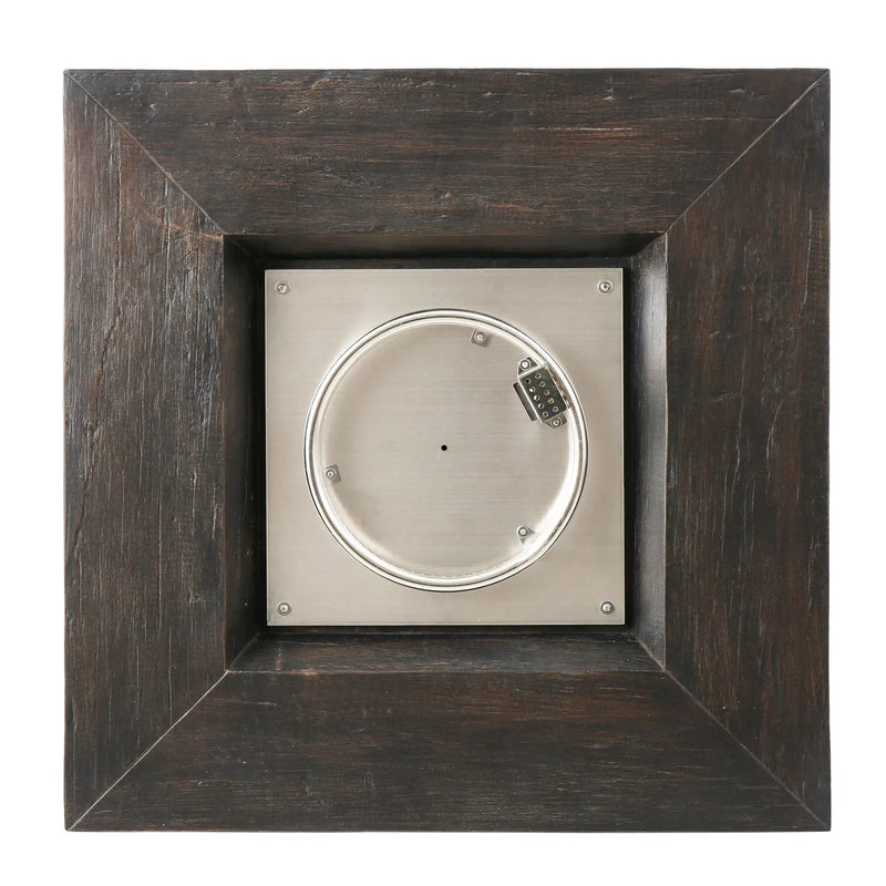 Anchorage 32'' Wood Square MGO Fire Pit Brown - 40,000 BTU by HouseOfZazla