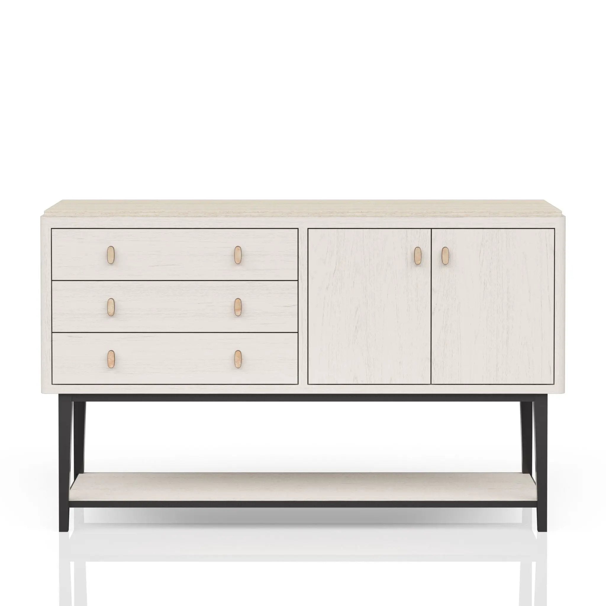 Server With Base - White by Unique Piece Furniture