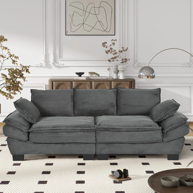 U-Style 85.4" Modern Curved Sofa by HouseOfZazla