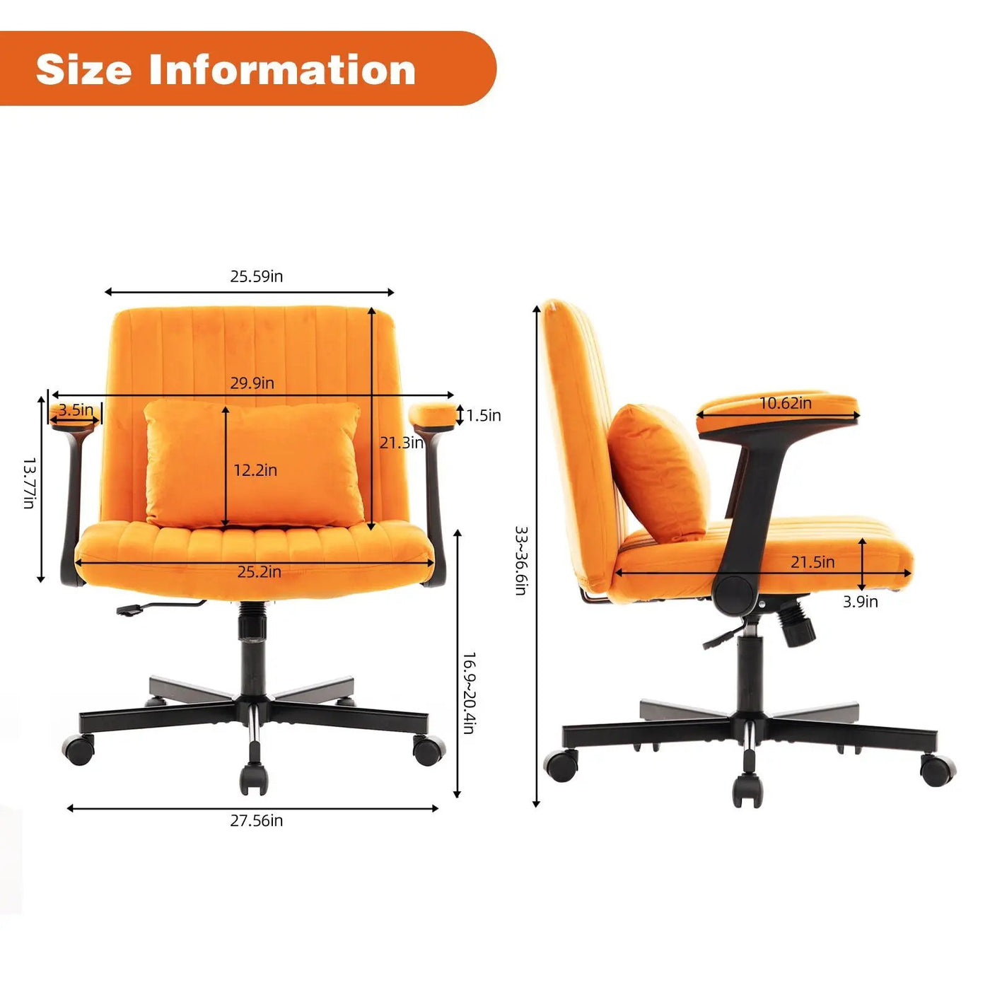 Criss Cross Armrest Office Chair With Wheels by HouseOfZazla