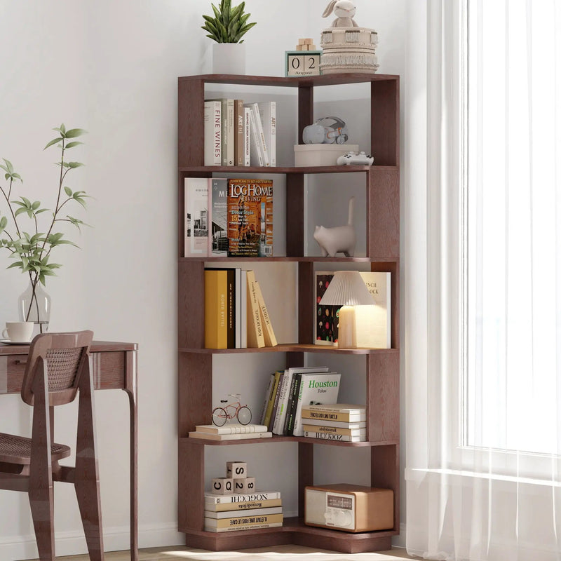L-Shaped Corner Bookshelf by HouseOfZazla