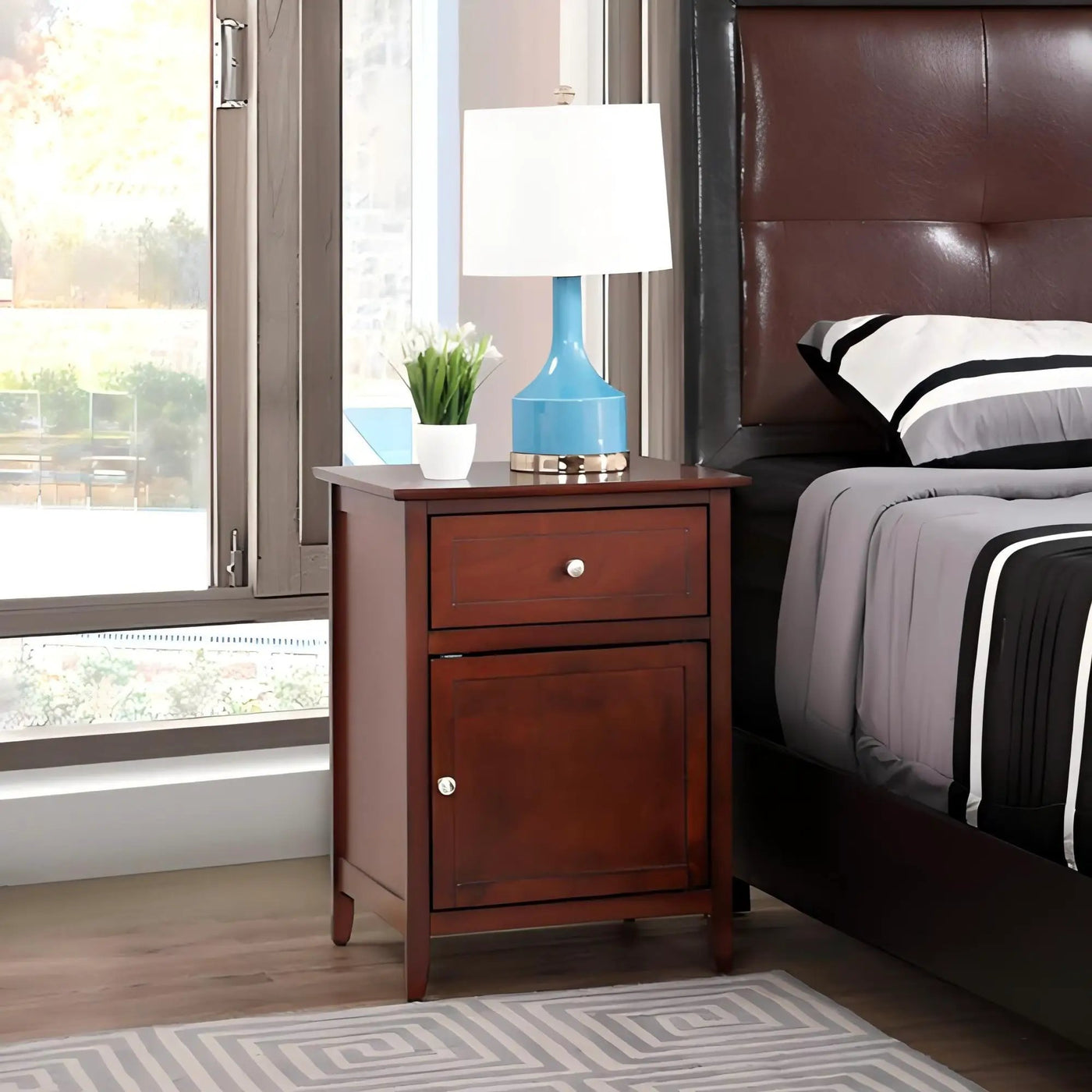 1 Drawer / 1 Door Nightstand by HouseOfZazla