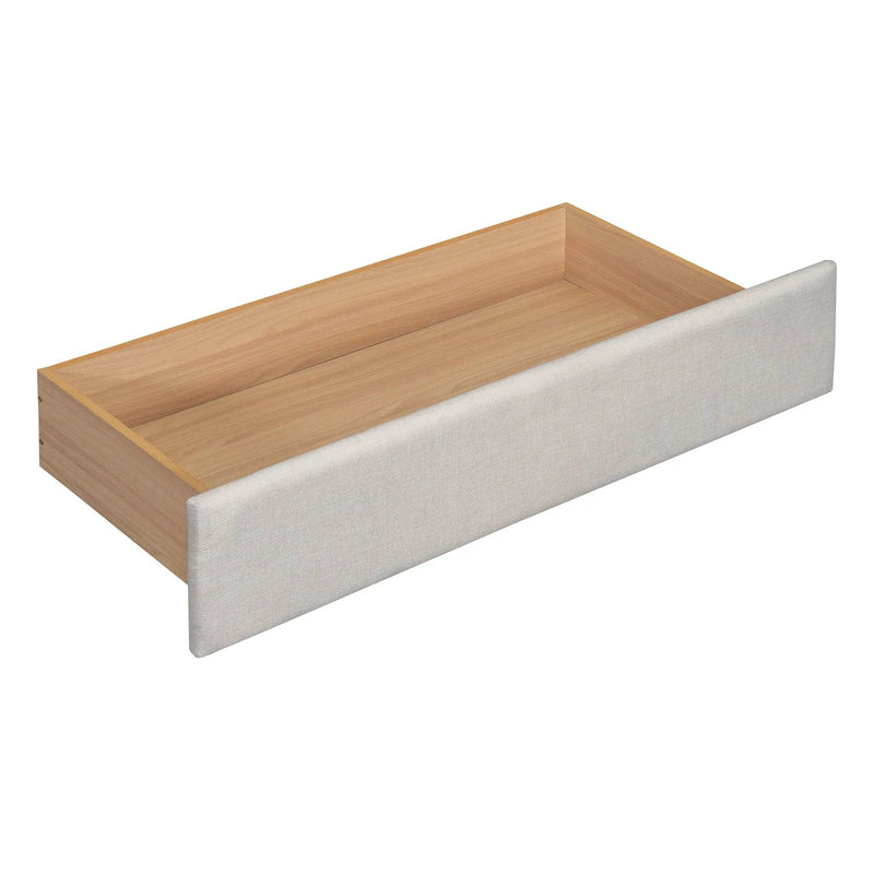 Upholstered Platform Bed With Reading Lights, Drawers, Trundle And Shelves by HouseOfZazla
