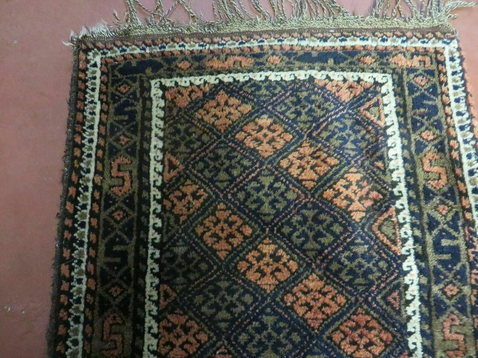 2' X 3' Antique Handmade Pakistani Bokhara Turkoman Balouchi Wool Rug Mat Nice by Jewel Rugs