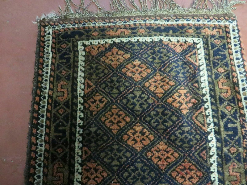 2' X 3' Antique Handmade Pakistani Bokhara Turkoman Balouchi Wool Rug Mat Nice by Jewel Rugs