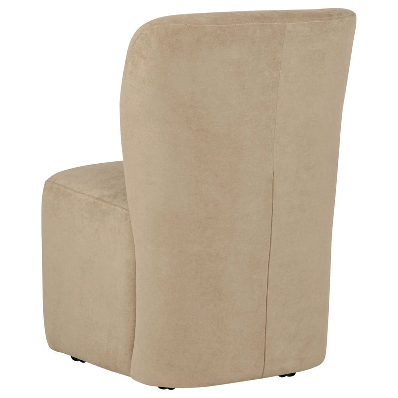 Jaelynn Upholstered Parsons Dining Side Chair Tan (Set of 2) by Unique Piece Furniture