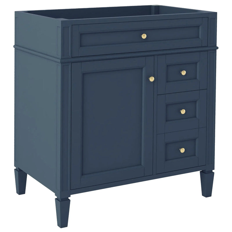Bathroom Vanity With 2 Drawers And Tip-Out Drawer, Storage Cabinet by Unique Piece Furniture